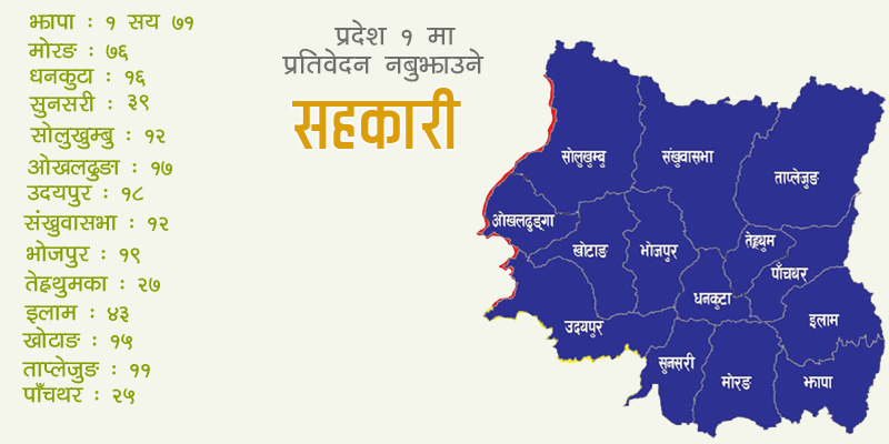 प्रदेश १ का ४८ प्रतिशत सहकारीले बुझाएनन् प्रतिवेदन